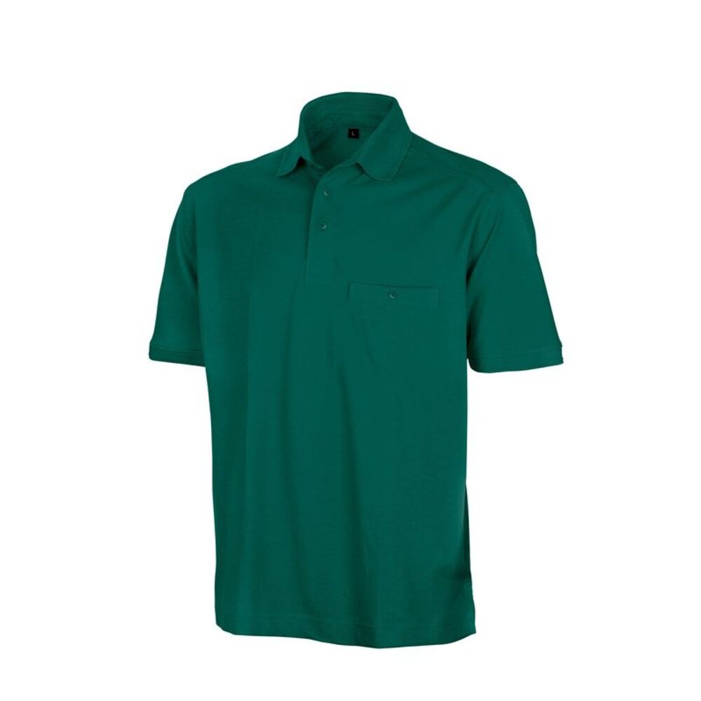 Result Mens Work-Guard Apex Polo Shirt / Bottle Green